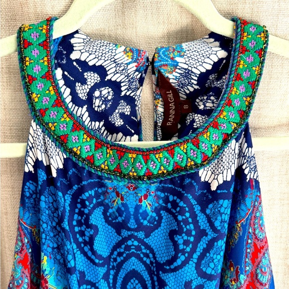 Ranna Gill Boteh Maxi Dress size 8 Anthropologie - Picture 4 of 11